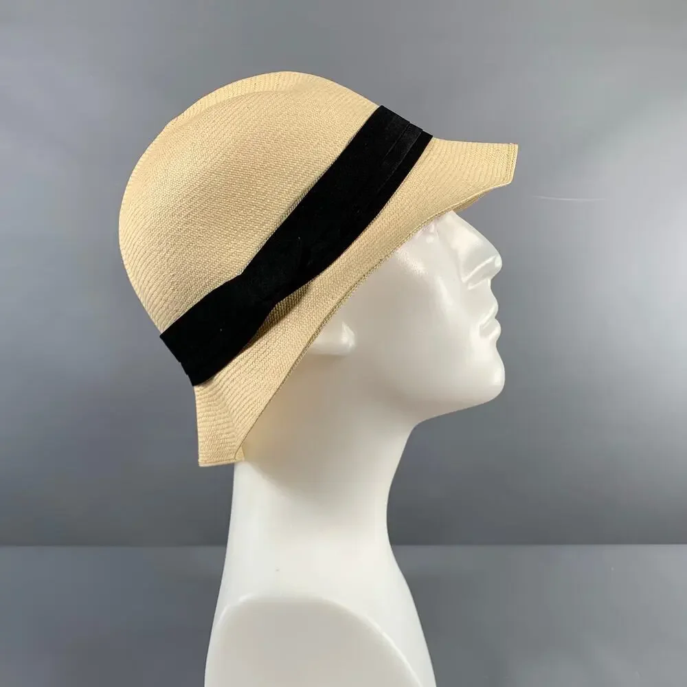 MONTECRISTI Beige Natural Woven Straw Hats
